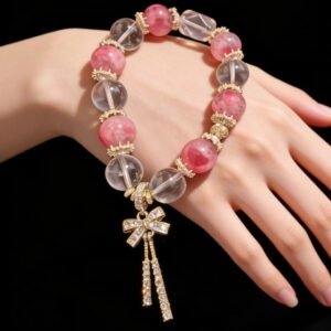 Sakura Snow Auspicious Bond Energy Bracelet: Water and fire find harmony, Auspicious bonds naturally form.
