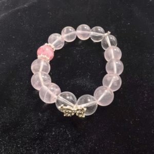 Heart Sakura Blossom Energy Bracelet, with clear distinction between primary and secondary elements, gently nurtures growth.